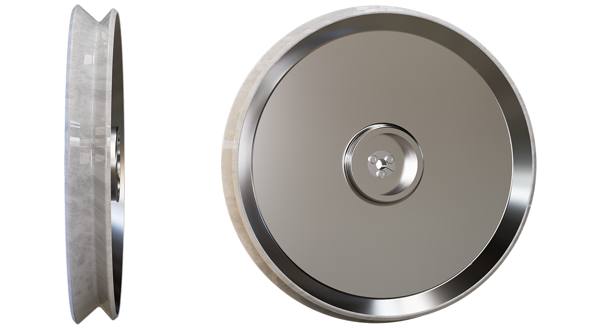 Umlenkrolle V-Kanal 160-90 Encoder